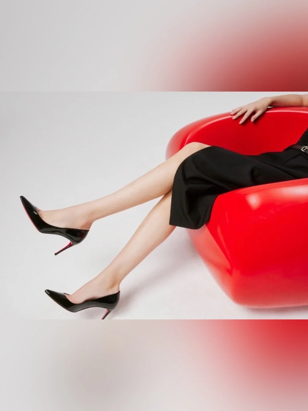 Christian Louboutin 85 mm Pumps - Patent calf leather - Black - Women 37 1/2